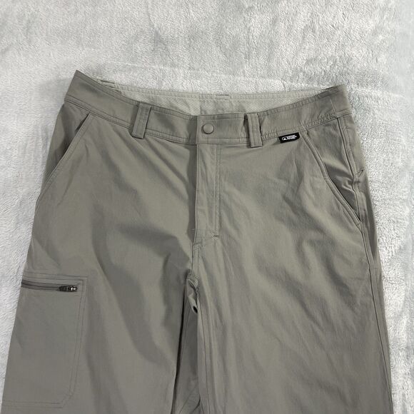 Eastern Mountain Sports Mens Pants Gray 32x32 Hiking Stretch Nylon Flat Front - Picture 2 of 16